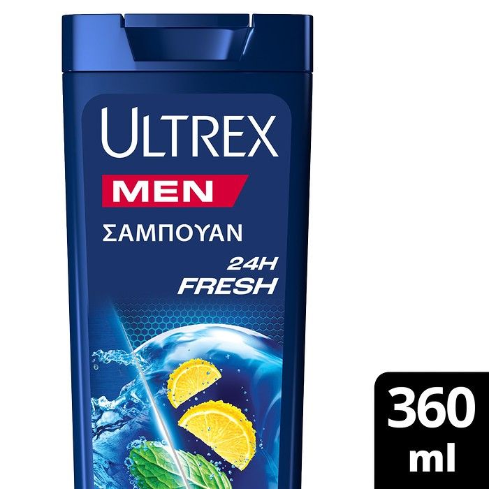 Ultrex 24H Fresh Αντιπιτυριδικό Σαμπουάν για Κάθε Τύπο Μαλλιών (360ml)