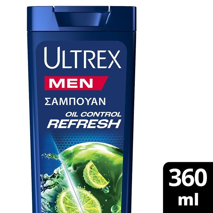 Ultrex Oil Control Refresh Αντιπιτυριδικό Σαμπουάν για Λιπαρά Μαλλιά (360ml)