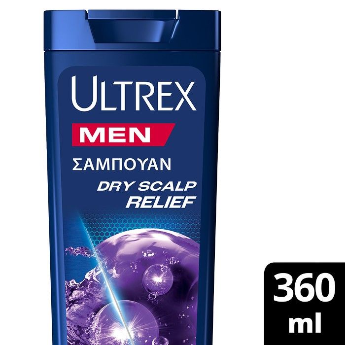 Ultrex Dry Scalp Relief Αντιπιτυριδικό Σαμπουάν για Ξηροδερμία (360ml)