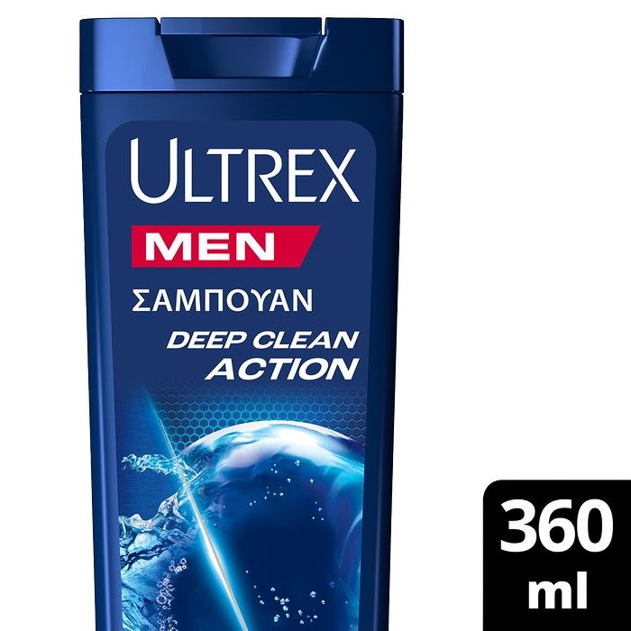Ultrex Deep Clean Action Αντιπιτυριδικό Σαμπουάν για Κάθε Τύπο Μαλλιών(360ml)