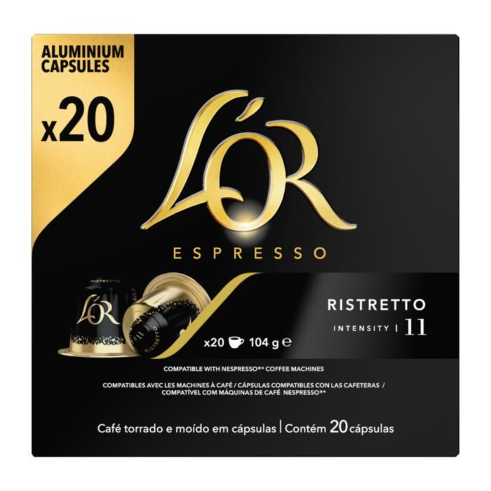 L'Or Espresso Ristretto Κάψουλες Καφέ Espresso συμβατές με μηχανές Nespresso* 20τεμ