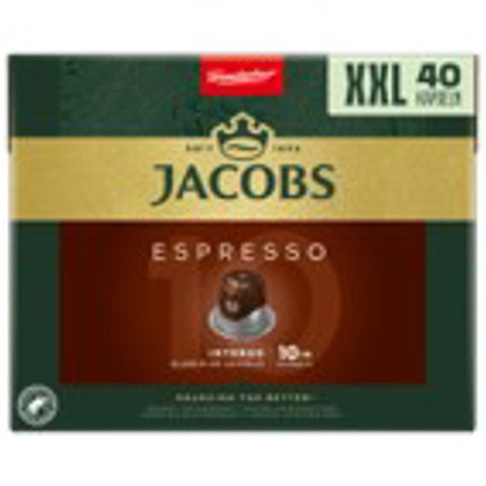 Jacobs Espresso Intenso Κάψουλες Καφέ συμβατές με μηχανές Nespresso* 40τεμ