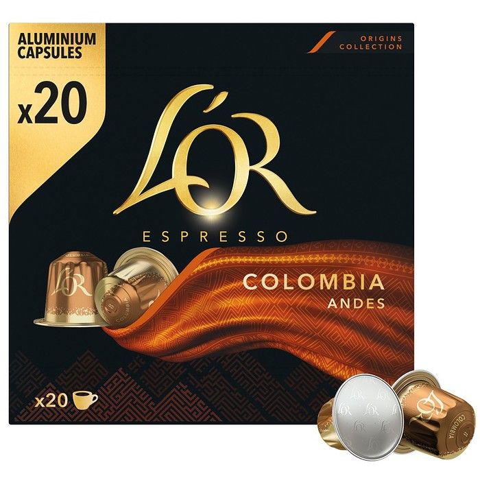 L'Or Espresso Colombia Κάψουλες Καφέ Espresso συμβατές με μηχανές Nespresso* 20τεμ
