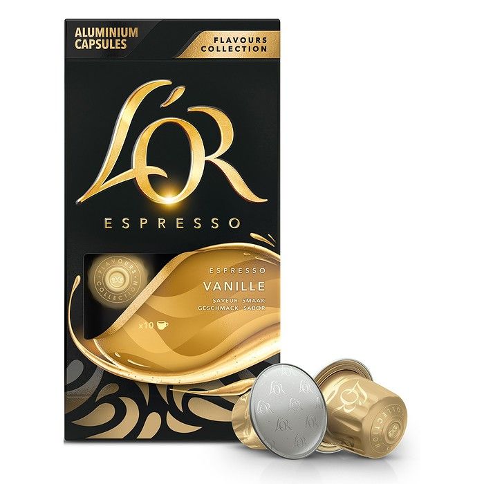 L'Or Espresso Flavours Βανίλια Κάψουλες Καφέ Espresso συμβατές με μηχανές Nespresso* 10τεμ