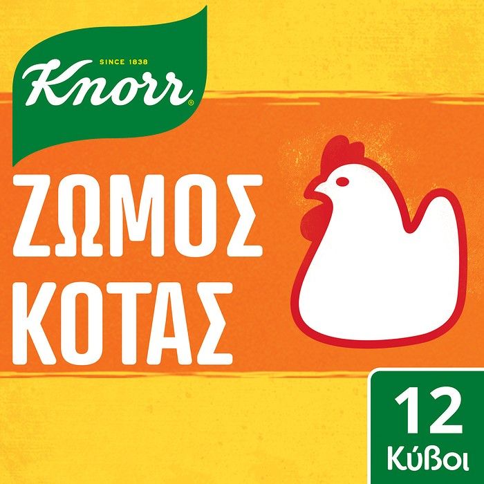 Knorr Kύβοι Κότας 6lt (12 κύβοι)