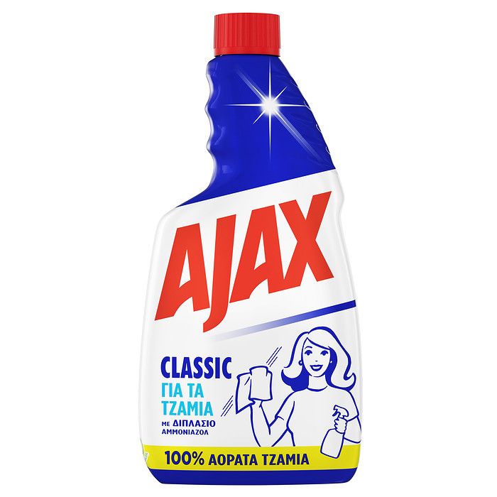 Ajax Classic Καθαριστικό Τζαμιών Ανταλλακτικό 500ml