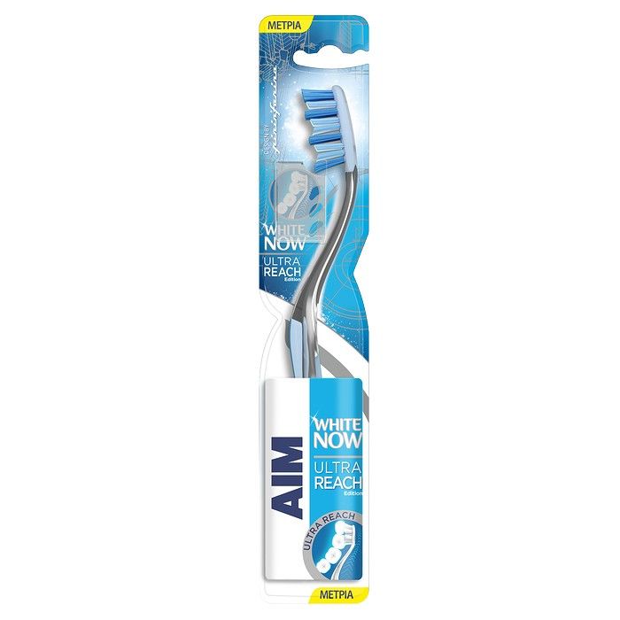 AIM Οδοντόβουρτσα White Now Ultrareach Μέτρια