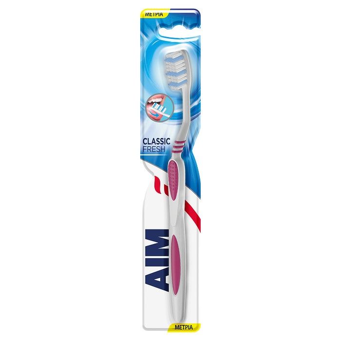 AIM Οδοντόβουρτσα Classic Fresh Μέτρια