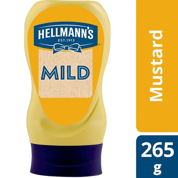 Hellmann's Απαλή  Μουστάρδα Σε Πλαστικό Top Down 265g