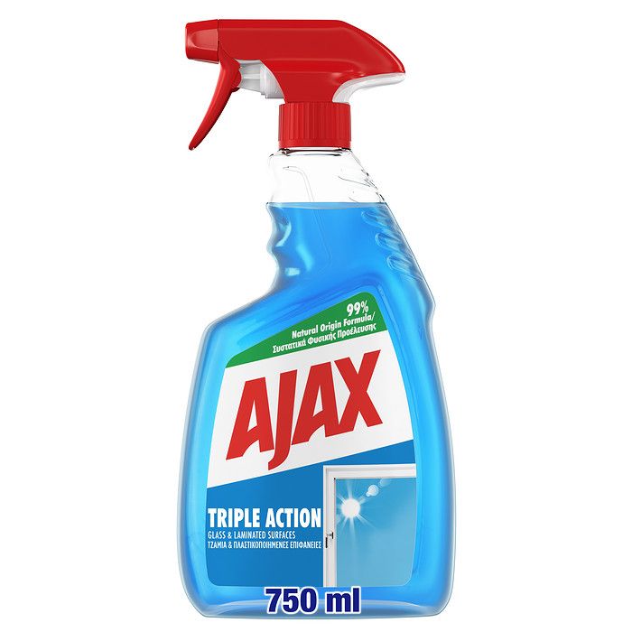 Ajax Triple Action Καθαριστικό Τζαμιών Αντλία 750ml