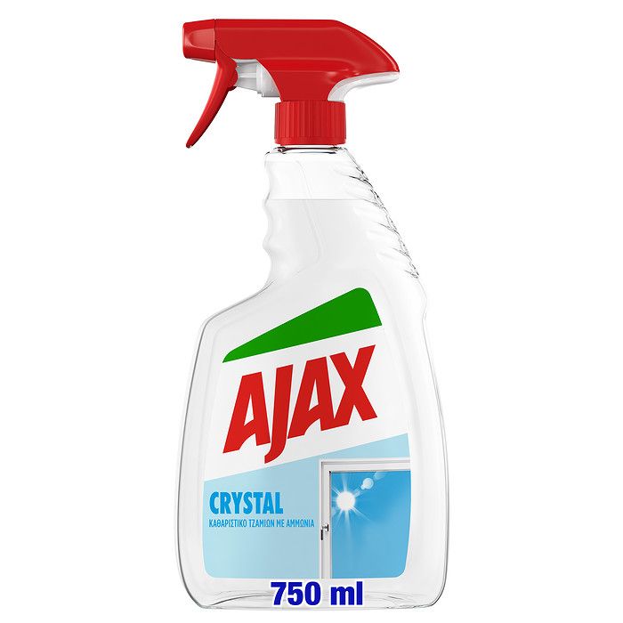 Ajax Crystal Clean Καθαριστικό Τζαμιών Αντλία 750ml