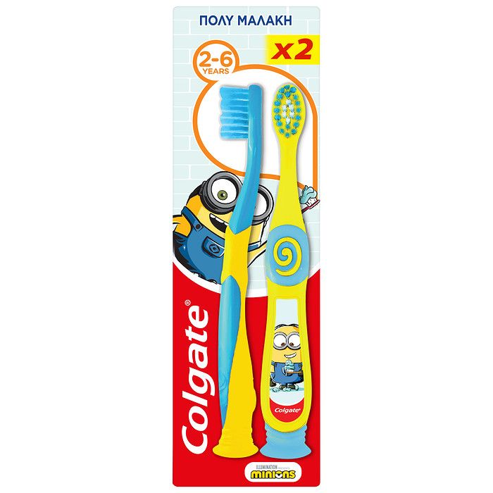 Colgate Παιδική 2-6 ετών Οδοντόβουρτσα Διπλή Συσκευασία