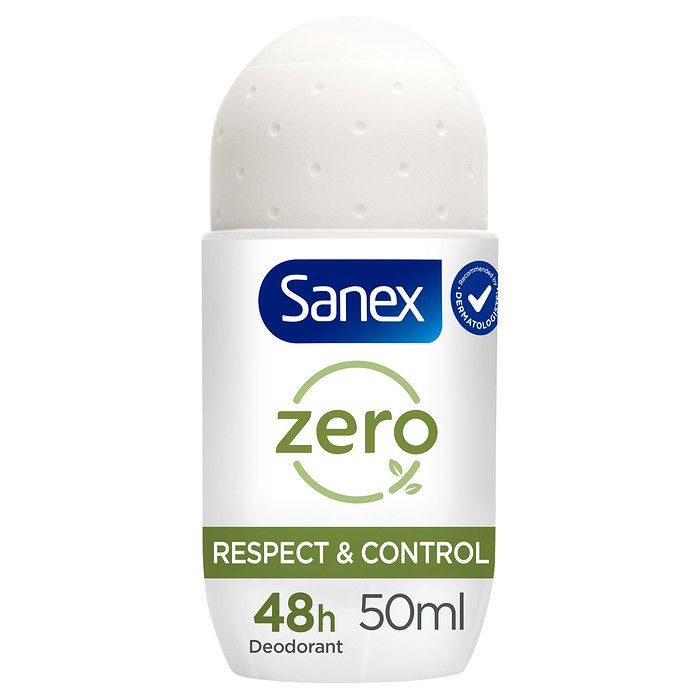Sanex Zero% Respect & Control Αποσμητικό Roll-on 50ml