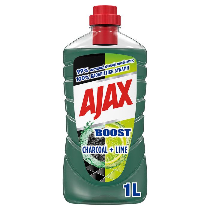 Ajax Boost Charcoal & Lime Καθαριστικό Πατώματος 1000ml