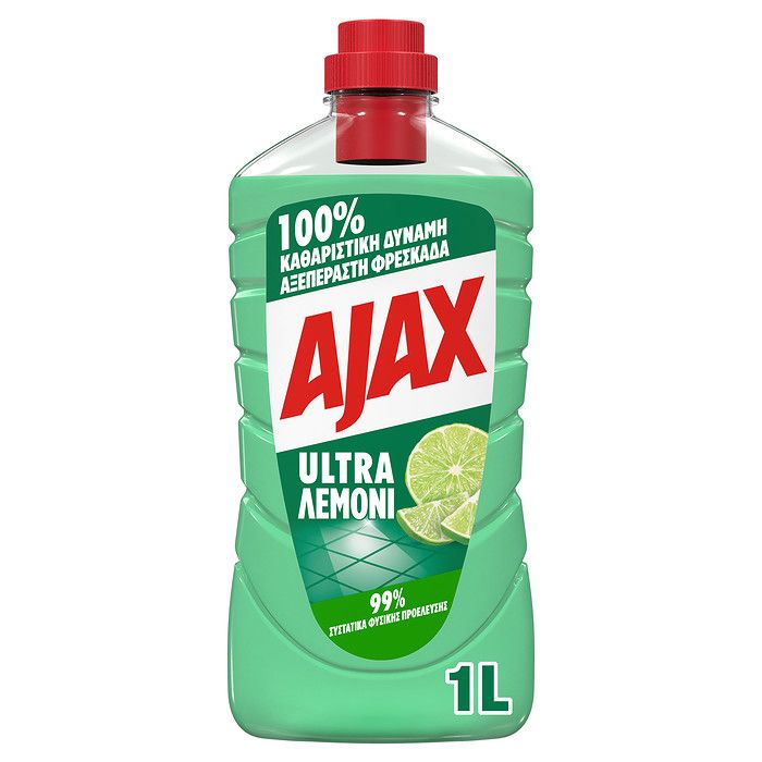 Ajax Ultra Λεμόνι Καθαριστικό Πατώματος 1000ml