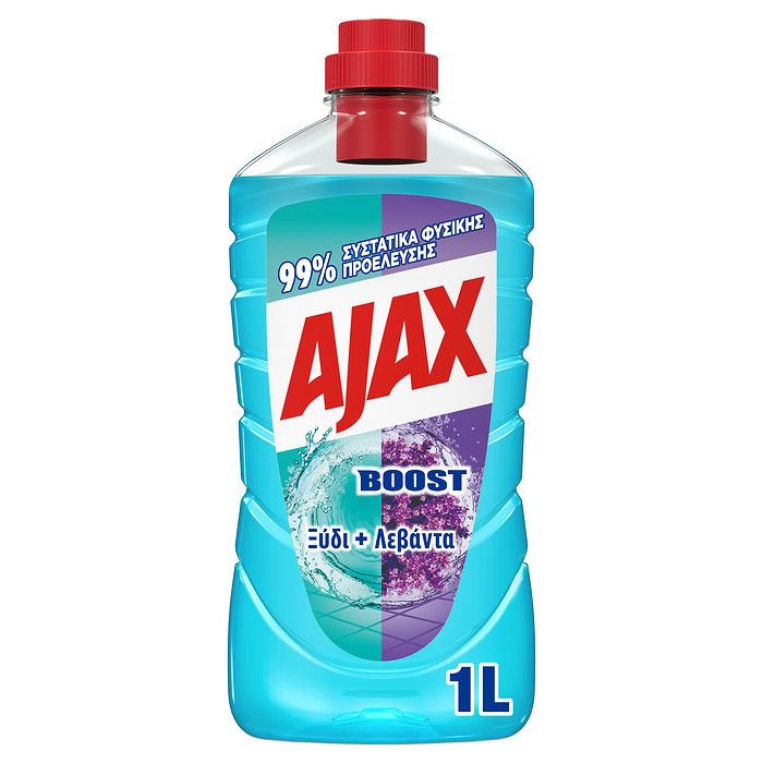 Ajax Boost Ξύδι και Λεβάντα Καθαριστικό Πατώματος 1000ml
