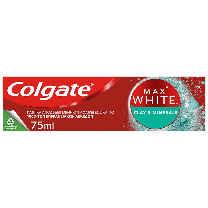 Colgate Max White Clay Οδοντόκρεμα 75ml