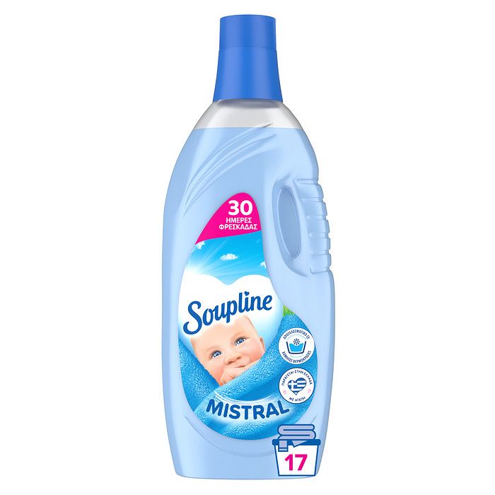 Soupline Mistral Μαλακτικό Ρούχων 1400ml (17 μεζούρες)
