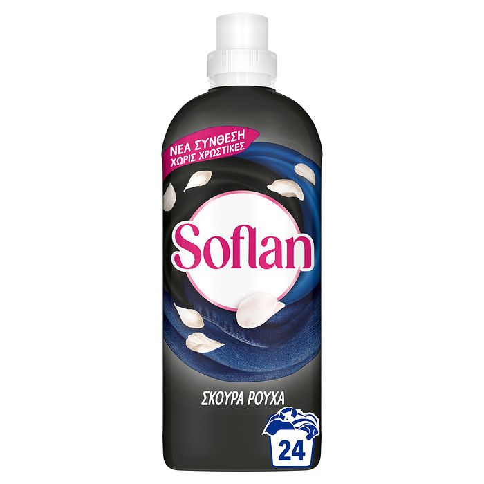 Soflan Bivalent Dark Fashion Υγρό Απορρυπαντικό Ευαίσθητων Ρούχων 960ml (24 μεζούρες)