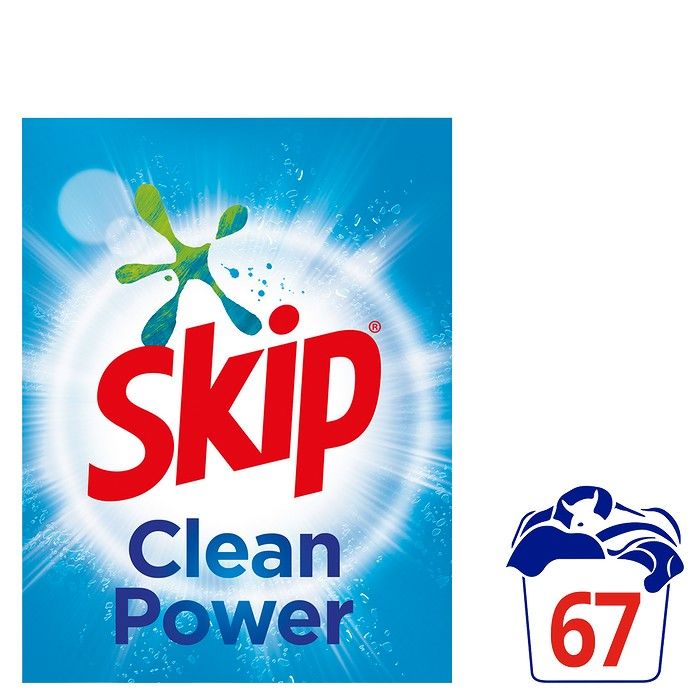 Skip Σκόνη Απορρυπαντικό Πλυντηρίου Ρούχων Clean Power 67 MEZ