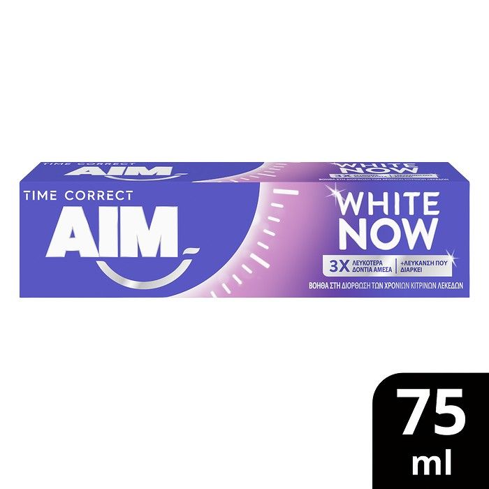 AIM οδοντόκρεμα White Now Time Correct 75ML