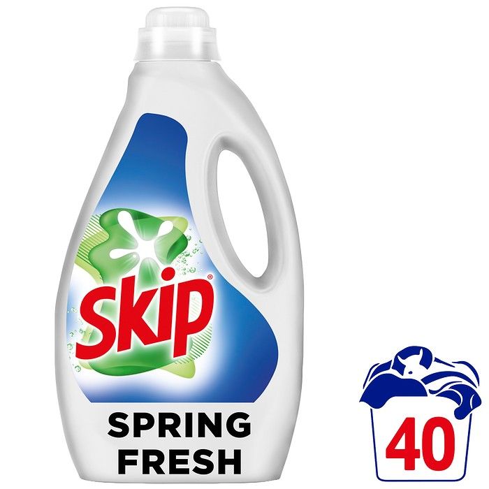 Skip Υγρό Απορρυπαντικό Πλυντηρίου Ρούχων Spring Fresh 40 ΜΕΖ