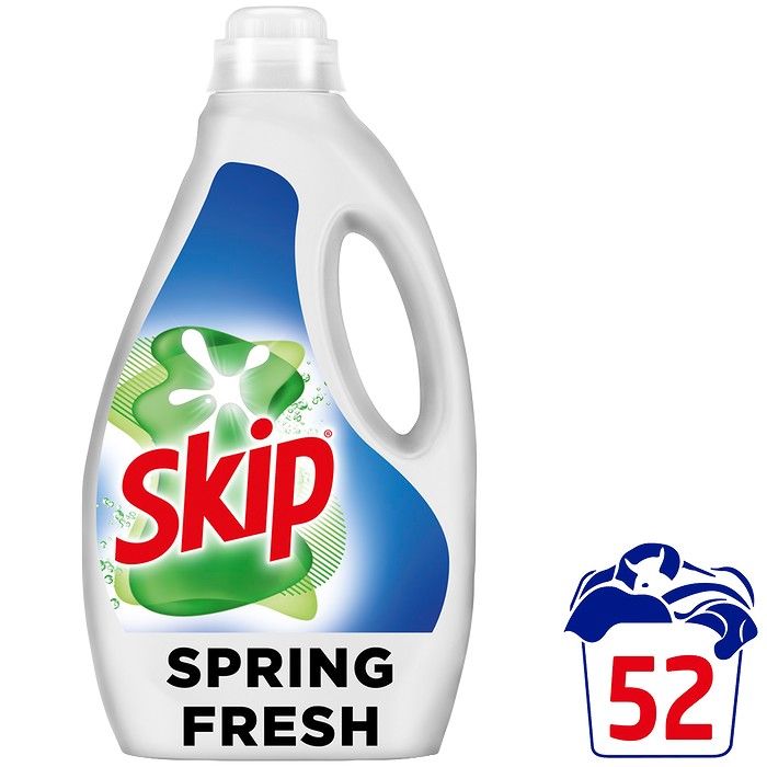 Skip Υγρό Απορρυπαντικό Πλυντηρίου Ρούχων Spring Fresh 52 ΜΕΖ