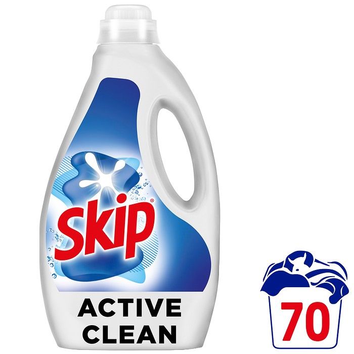 Skip Υγρό Απορρυπαντικό Πλυντηρίου Ρούχων Active Clean 70 ΜΕΖ