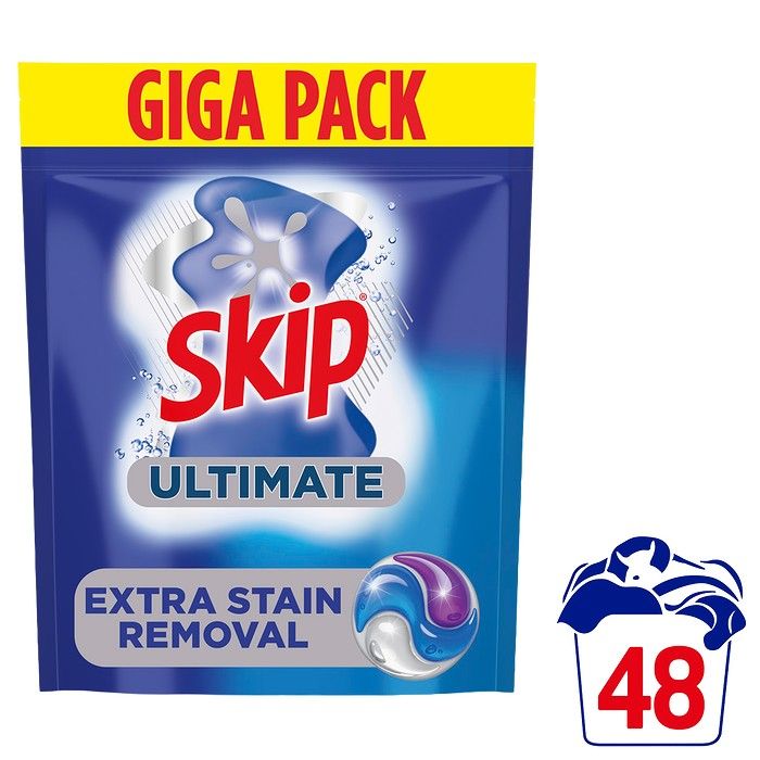 Skip Κάψουλες Απορρυπαντικό Πλυντηρίου Ρούχων Ultimate  48 ΜΕΖ