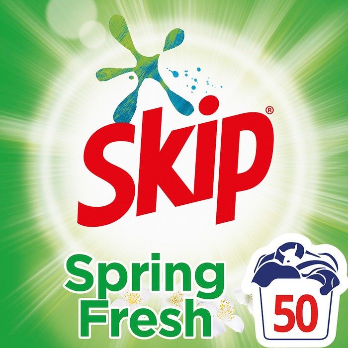 Skip Σκόνη Απορρυπαντικό Πλυντηρίου Ρούχων Spring Fresh 50 ΜΕΖ