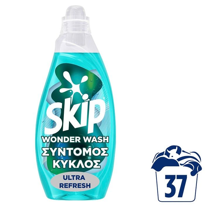 Skip  Υγρό Απορρυπαντικό Πλυντηρίου Ρούχων Wonder Wash Ultra Refresh 37 MEZ