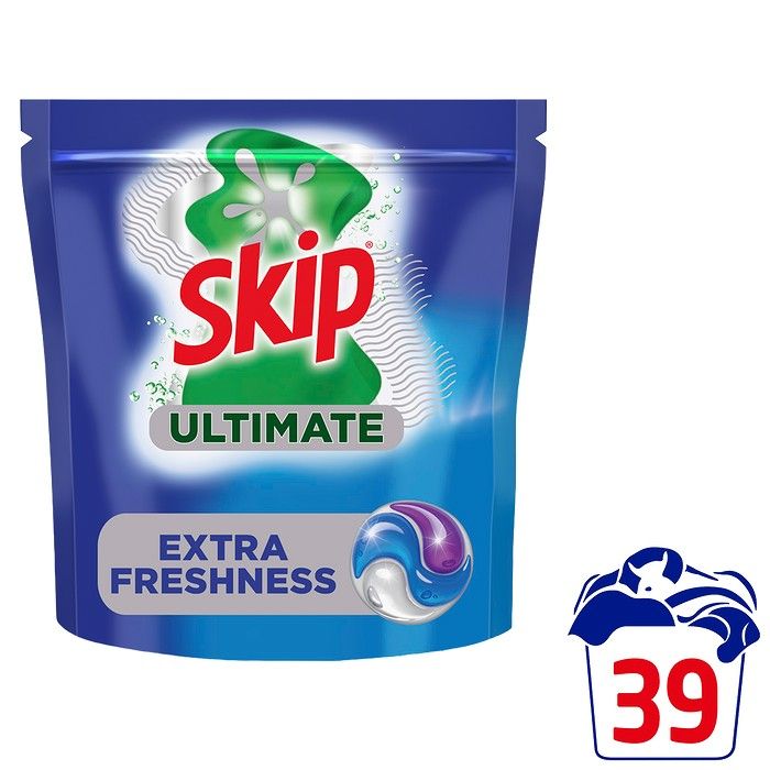 Skip Κάψουλες Απορρυπαντικό Πλυντηρίου Ρούχων Ultimate Fresh  39 ΜΕΖ