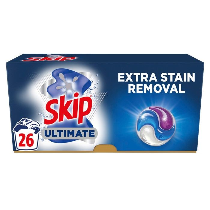 Skip Κάψουλες Απορρυπαντικό Πλυντηρίου Ρούχων Ultimate  26 ΜΕΖ