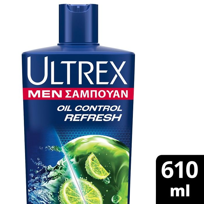 Ultrex Oil Control Refresh Αντιπιτυριδικό Σαμπουάν για Λιπαρά Μαλλιά (610ml)