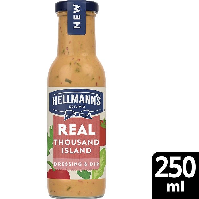 HELLMANN'S DRESSING 1000 ISLAND 6X250ML