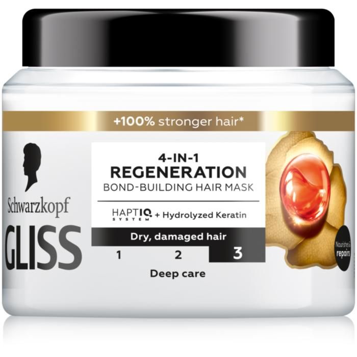 Μάσκα Μαλλιών Schwarzkopf Gliss 4-In-1 Regeneration Bond-Building  400ml