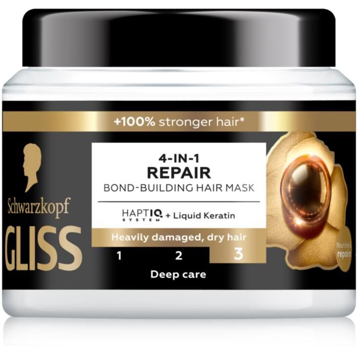 Μάσκα Μαλλιών Schwarzkopf Gliss 4-In-1 Repair Bond-Building  400ml