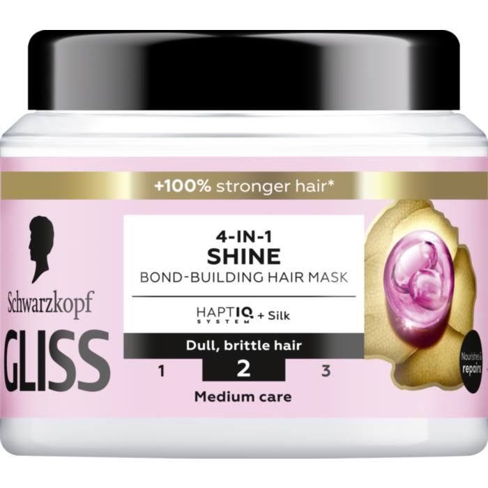 Μάσκα Μαλλιών Schwarzkopf Gliss 4-In-1 Shine Bond-Building  400ml