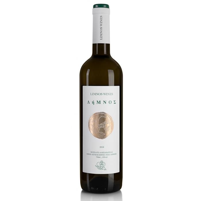 ΛΗΜΝΟΣ Οίνος Λευκός Ξηρός Π.Ο.Π. 750ml