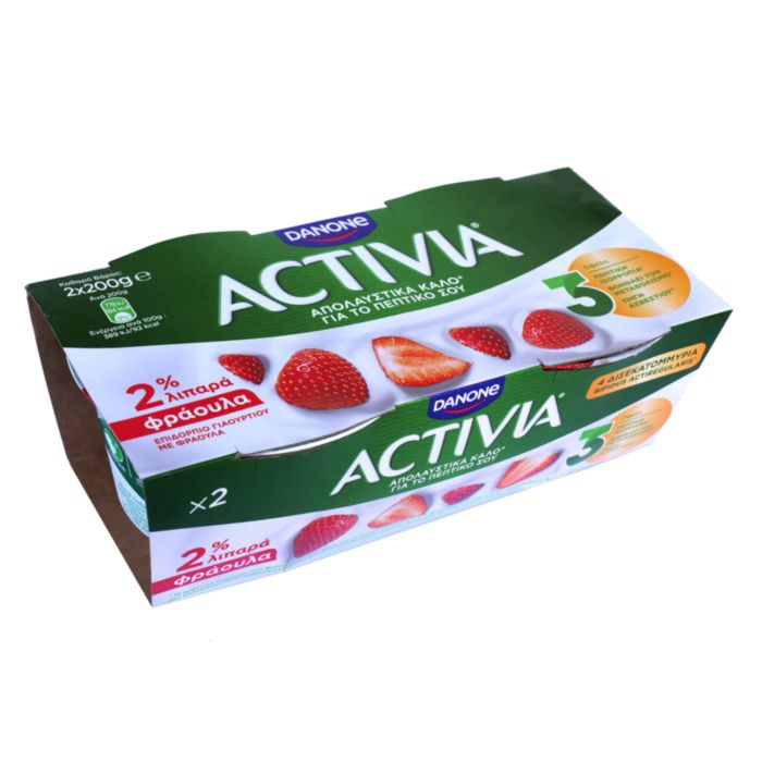 ACTIVIA ΦΡΑΟΥΛΑ 2% 2X200gr