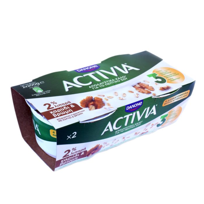 ACTIVIA ΚΑΡΥΔΙ ΒΡΩΜΗ 2% 2X200gr