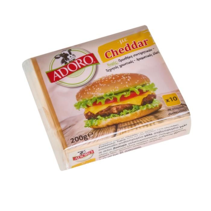 ADORO ΜΕ CHEDDAR BURGER 200ΓΡ.
