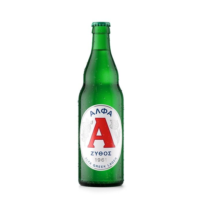 Μπύρα Lager Φιάλη Άλφα (500ml)