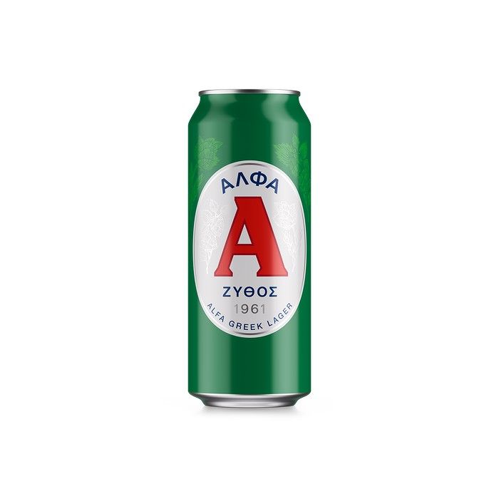 ΜΠΥΡΑ LAGER ΑΛΦΑ ΚΟΥΤΙ 500ML