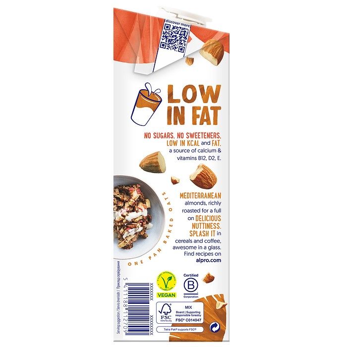 ALPRO  ΡΟΦΗΜΑ ΑΜΥΓΔΑΛΟΥ ΧΩΡΙΣ ΖΑΧΑΡΗ 1LT