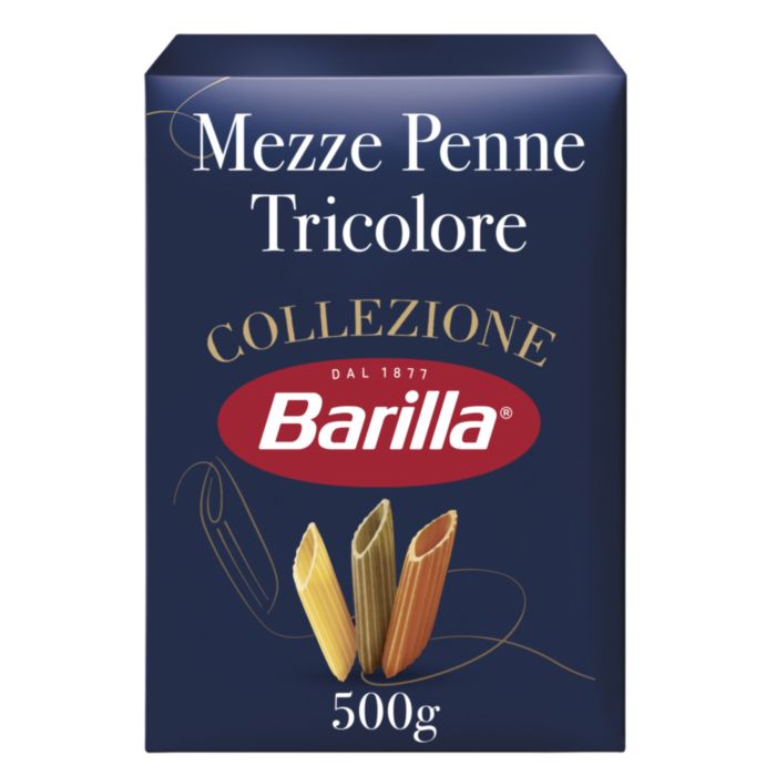 BARILLA ΜΑΚΑΡΟΝΙΑ MEZZE PENNE TRICOLORE LA COLLEZIONE 500GR