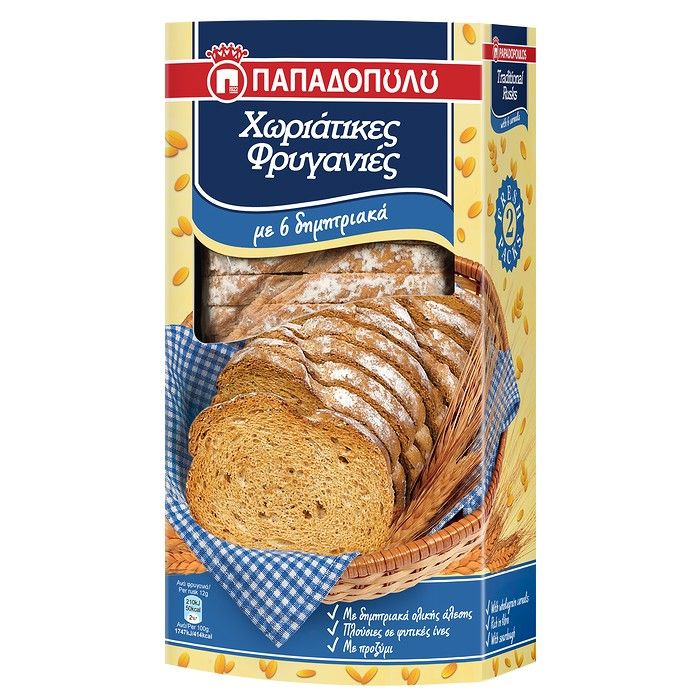 Φρυγανιές Χωριάτικες με 6 Δημητριακά 240g