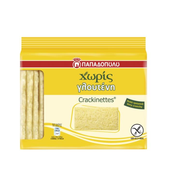 Crackinettes Χωρίς Γλουτένη 100g