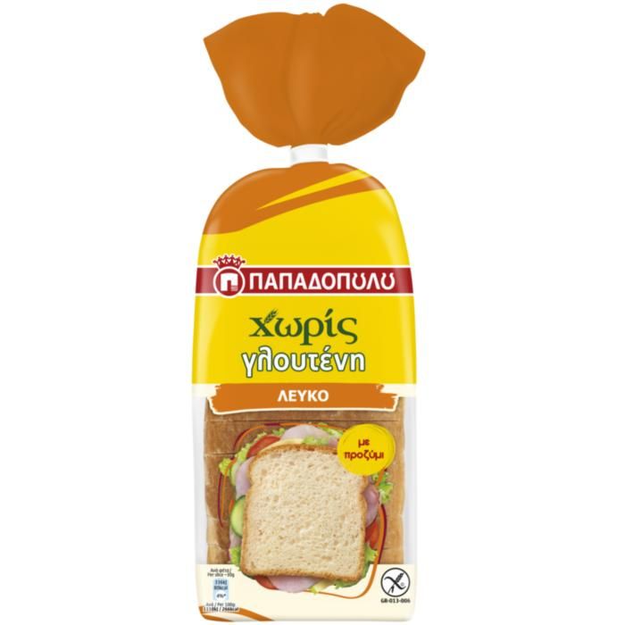 Ψωμί  Χωρίς Γλουτένη Λευκό 300g