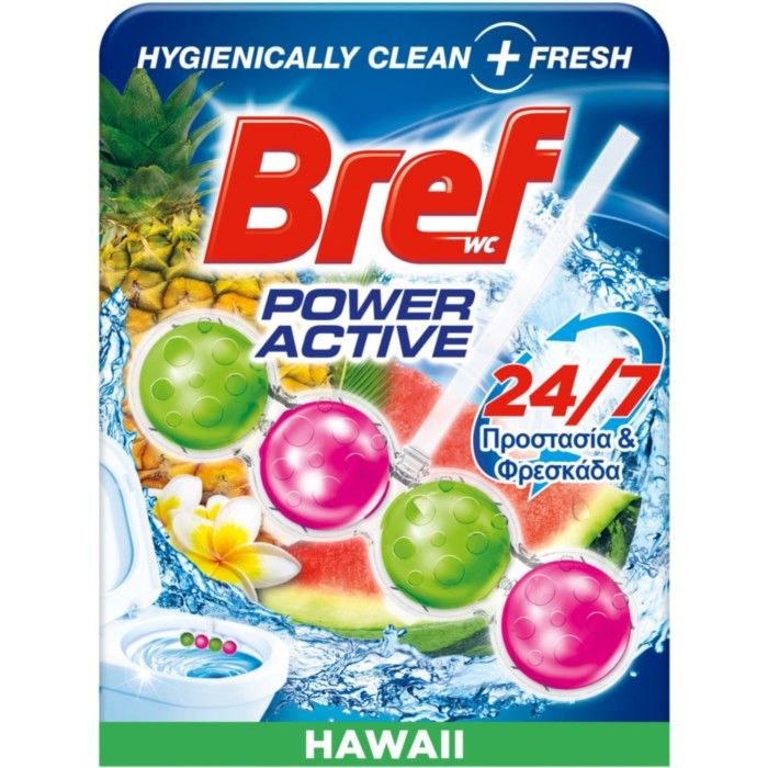 Bref WC Block Power Active Hawaii Μπλοκ Τουαλέτας 50g